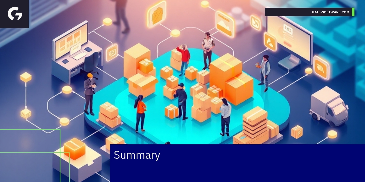 Digital platform with performance and scalability icons