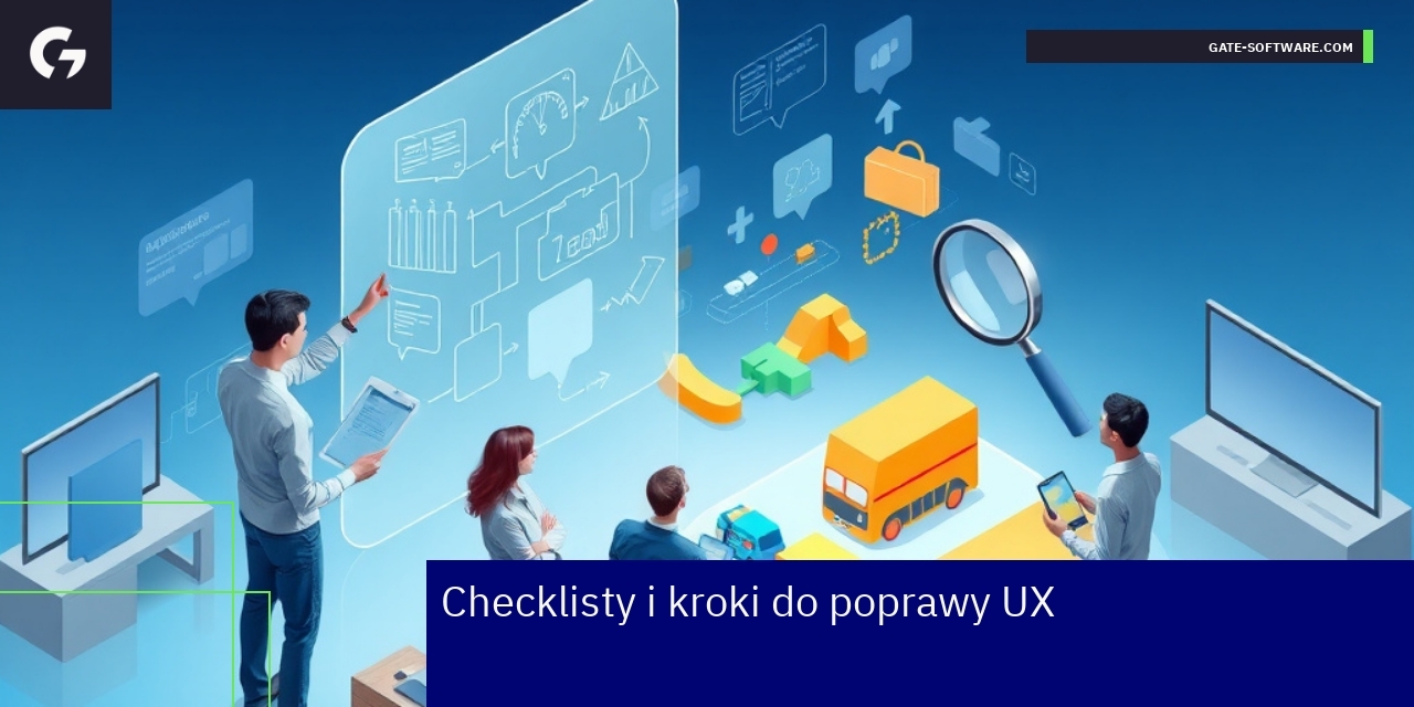 Kluczowe kroki poprawy UX w B2B Schemat kroków poprawy UX w środowisku B2B