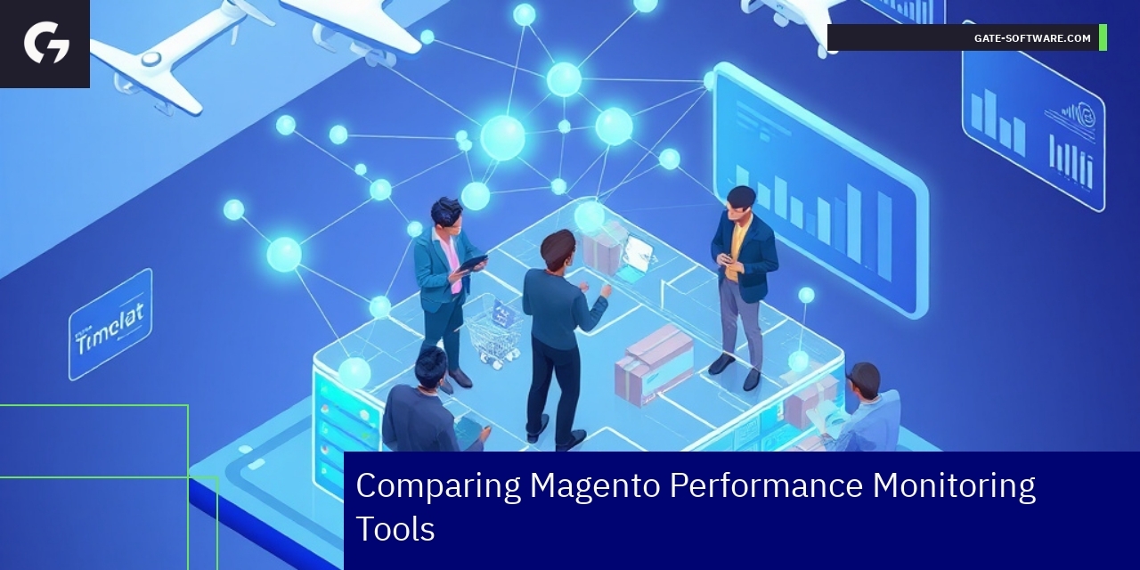 Magento Performance Monitoring Tools Overview Graph showing Magento performance metrics and tools