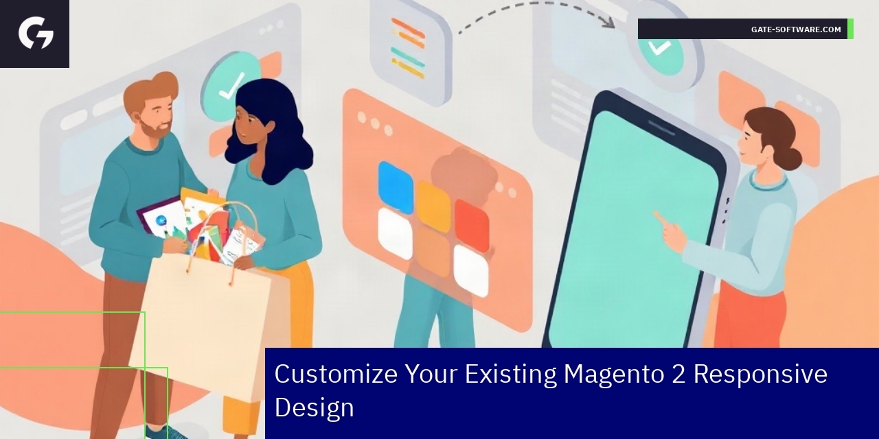 Responsive Magento 2 theme on desktop and mobile screens