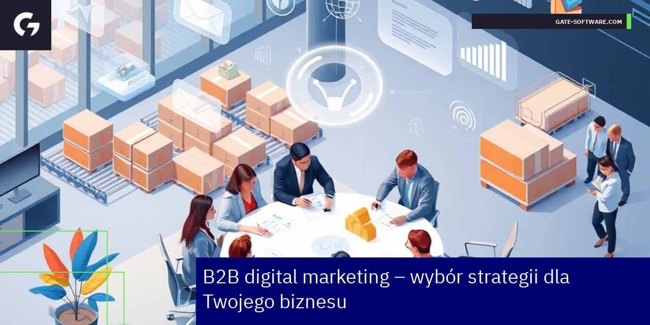 Schemat strategii digital marketingu B2B