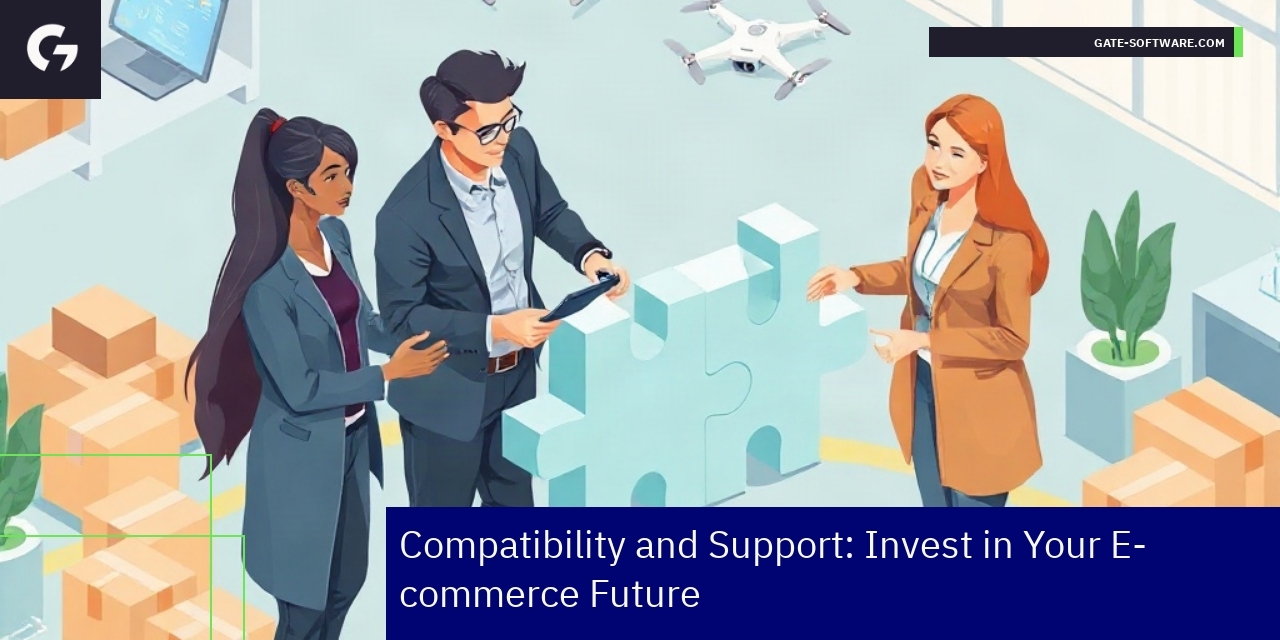 Diagram showing e-commerce integration and support