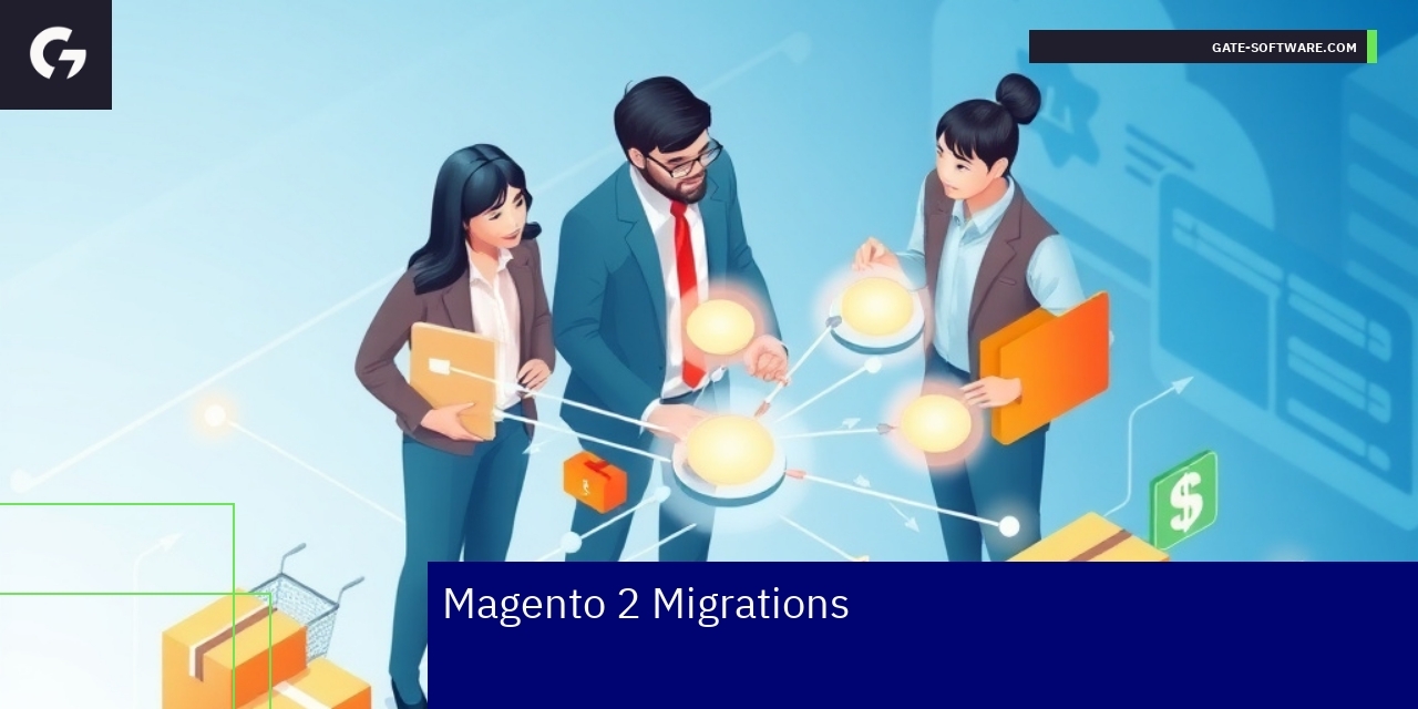 Diagram showing Magento 2 migration and support process