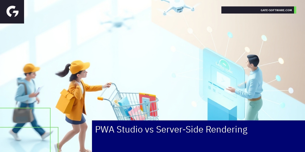 comparison of PWA Studio and server-side rendering effects