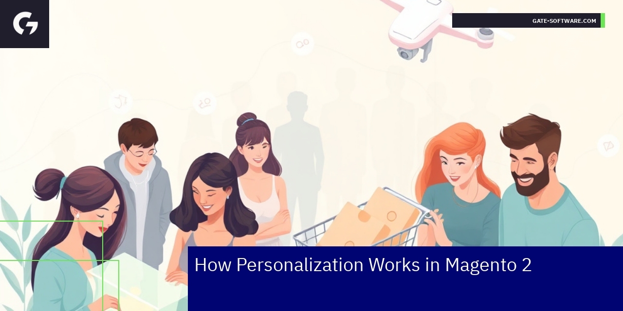 Diagram showing Magento 2 personalization tools