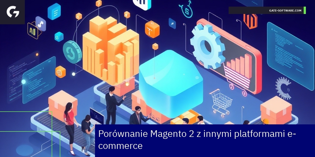 Ekran platformy Magento 2 i ikony integracji