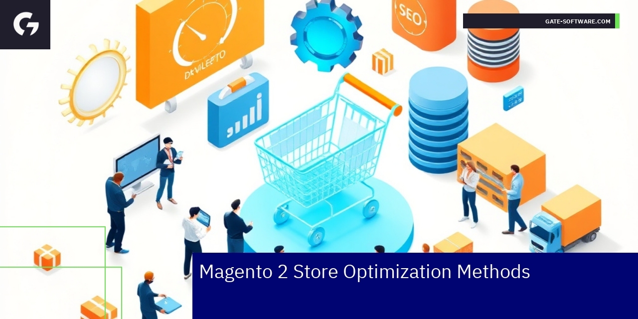 Diagram showing Magento 2 optimization components and flow