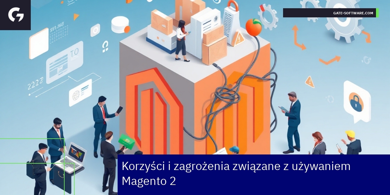 Schemat korzyści i zagrożeń Magento 2