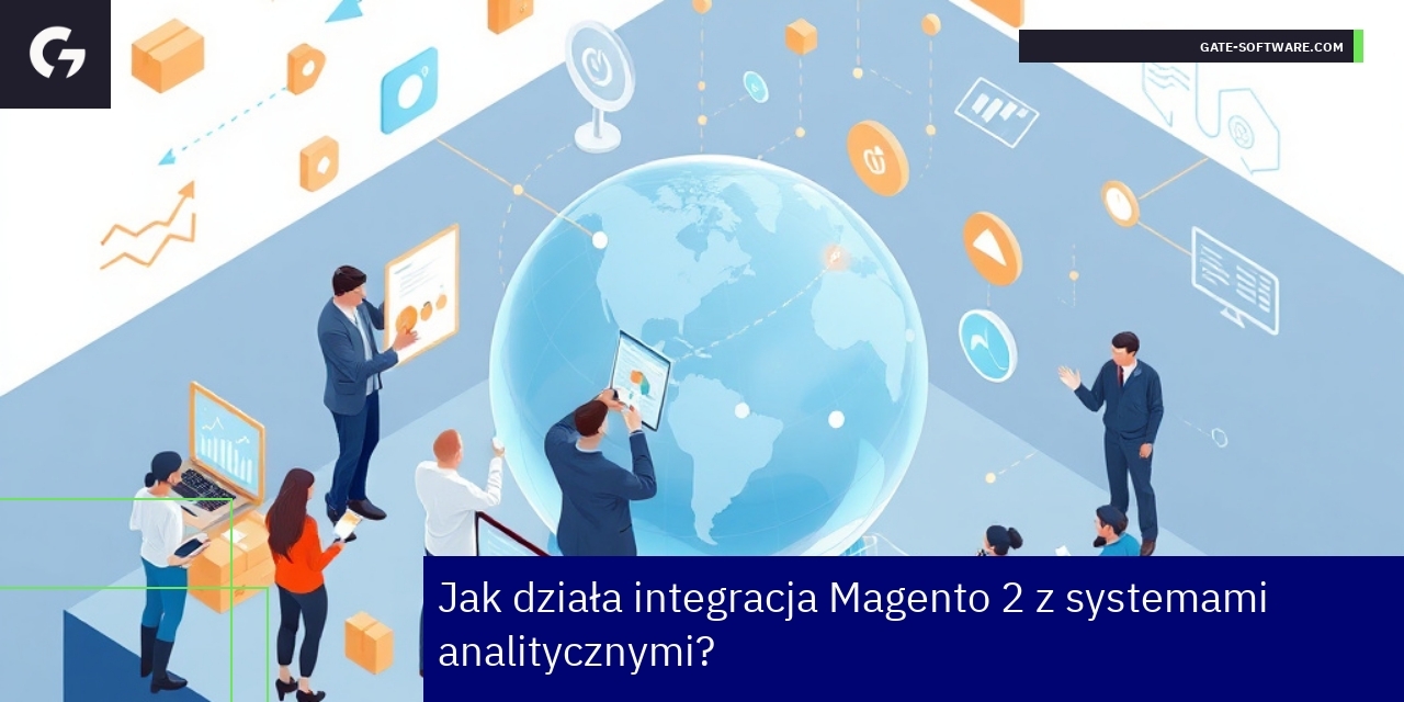 Schemat integracji Magento 2 z narzędziami analitycznymi