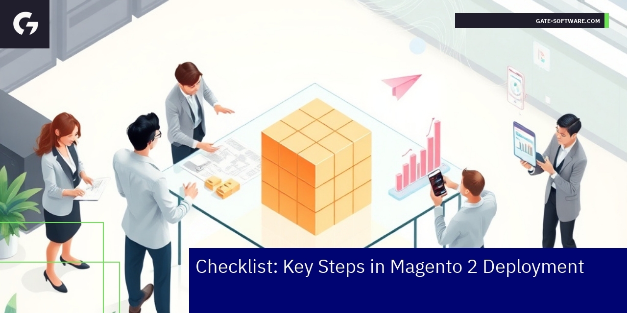 Magento 2 deployment workflow with numbered steps