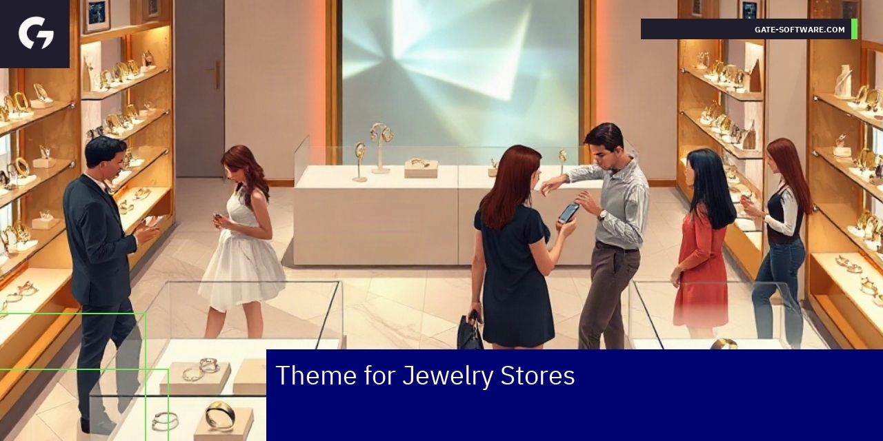 Jewelry store display with customization options