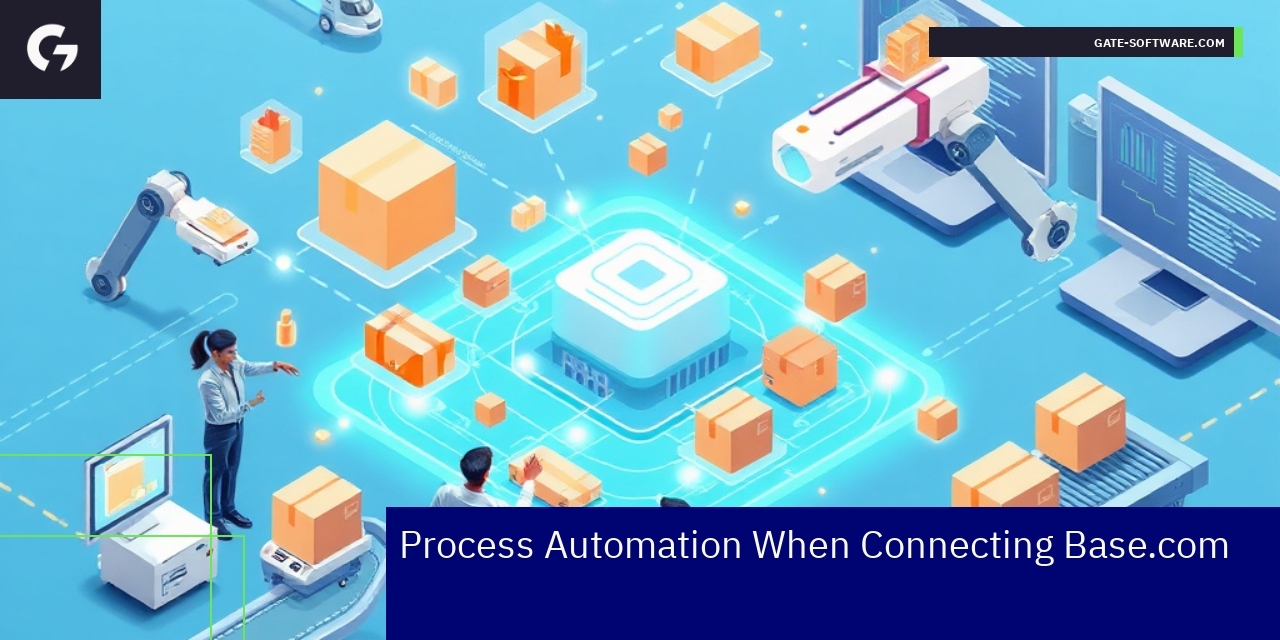 Graphic showing automated integration workflow process