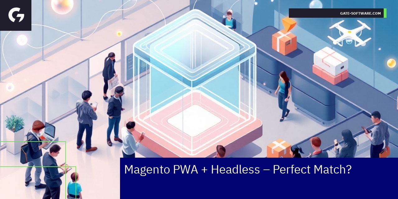 Graph showing Magento PWA performance and user engagement