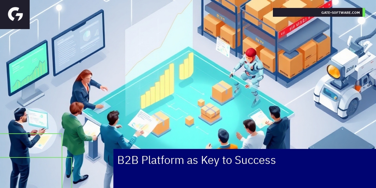 Business team collaborating with Magento 2 platform