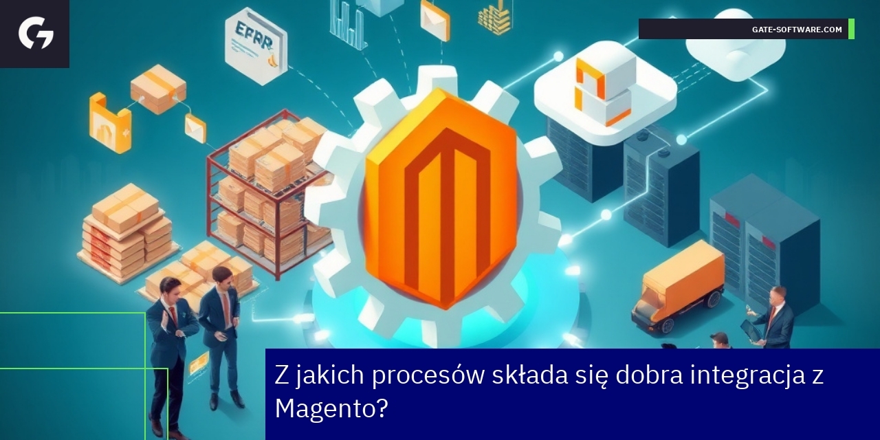 Schemat integracji Magento z ERP i procesy B2B