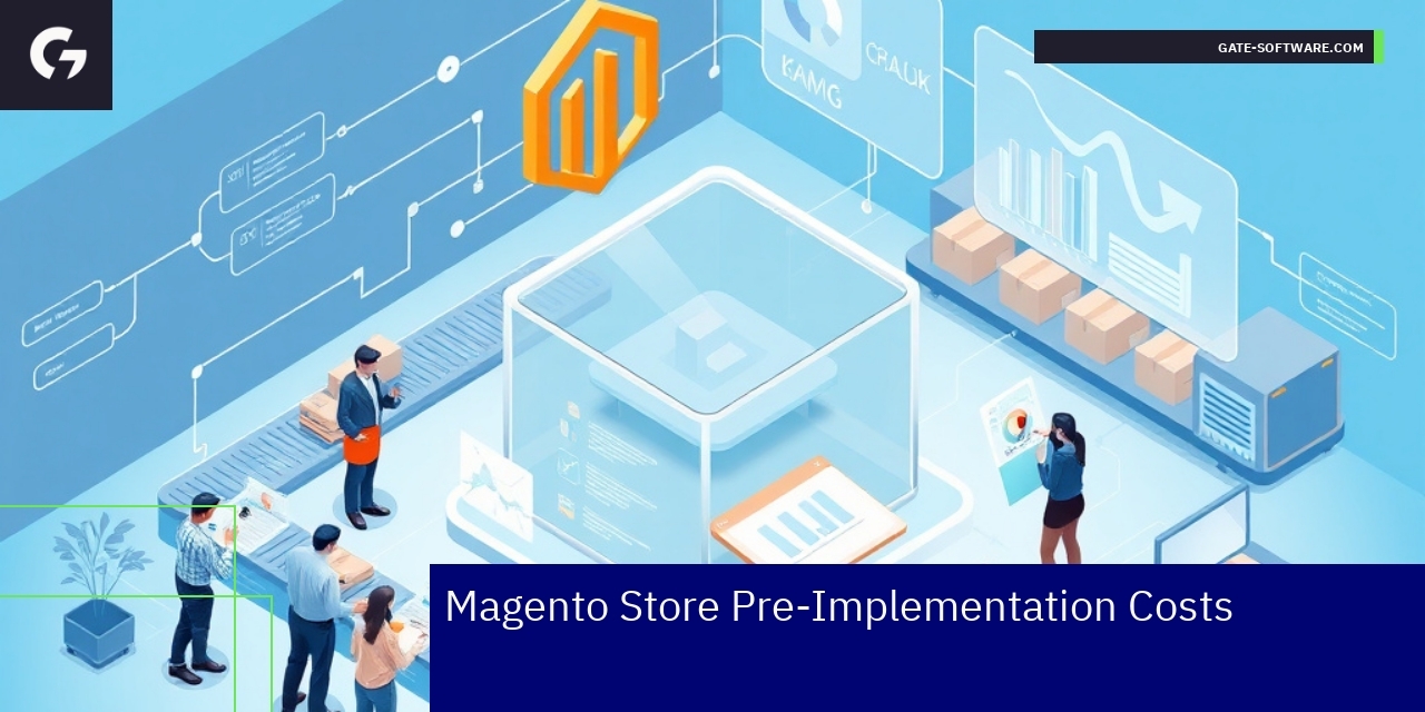 Illustration of Magento pricing and frontend technologies