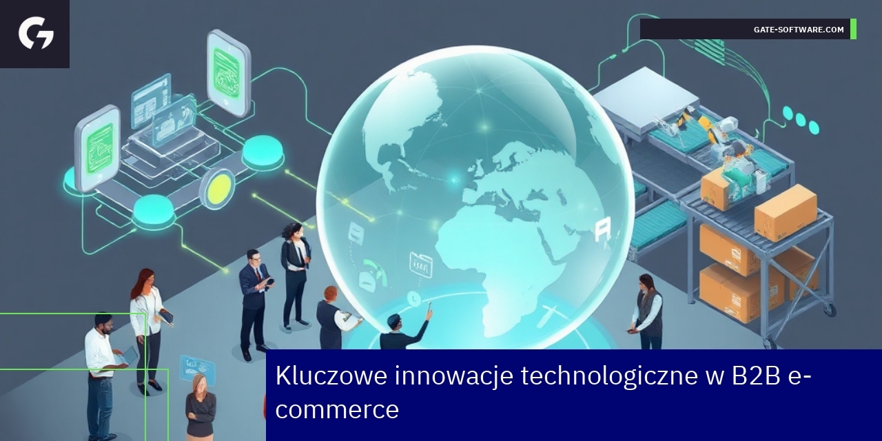 Schemat technologii i procesów w B2B e-commerce