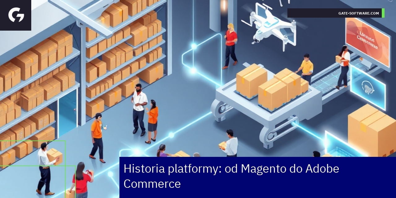Schemat ewolucji Magento do Adobe Commerce