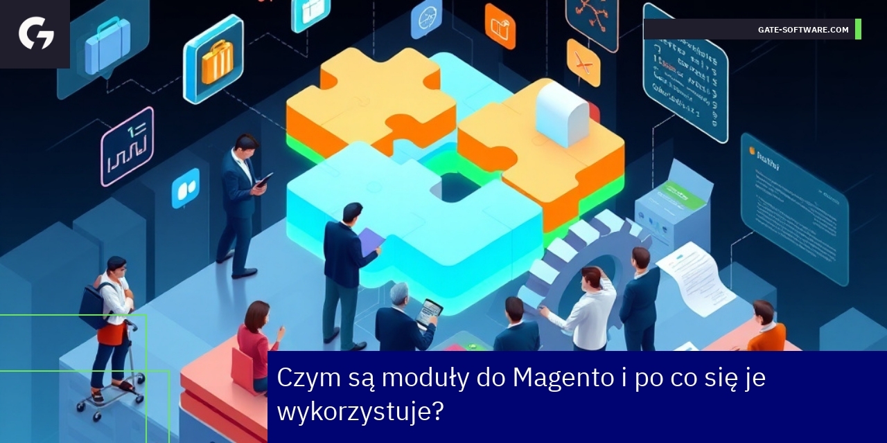 Schemat modułów Magento i ich integracji