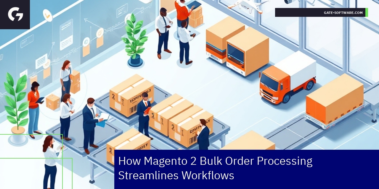 Magento 2 B2B platform workflow and integration diagram