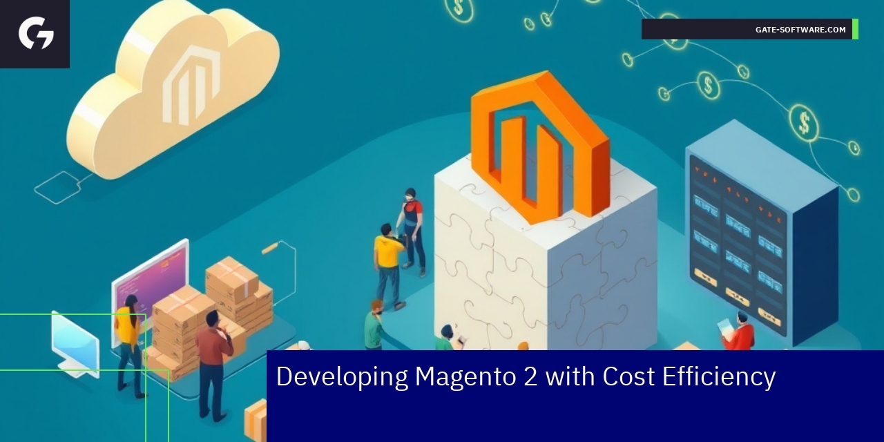 Magento 2 development icons with cost and performance