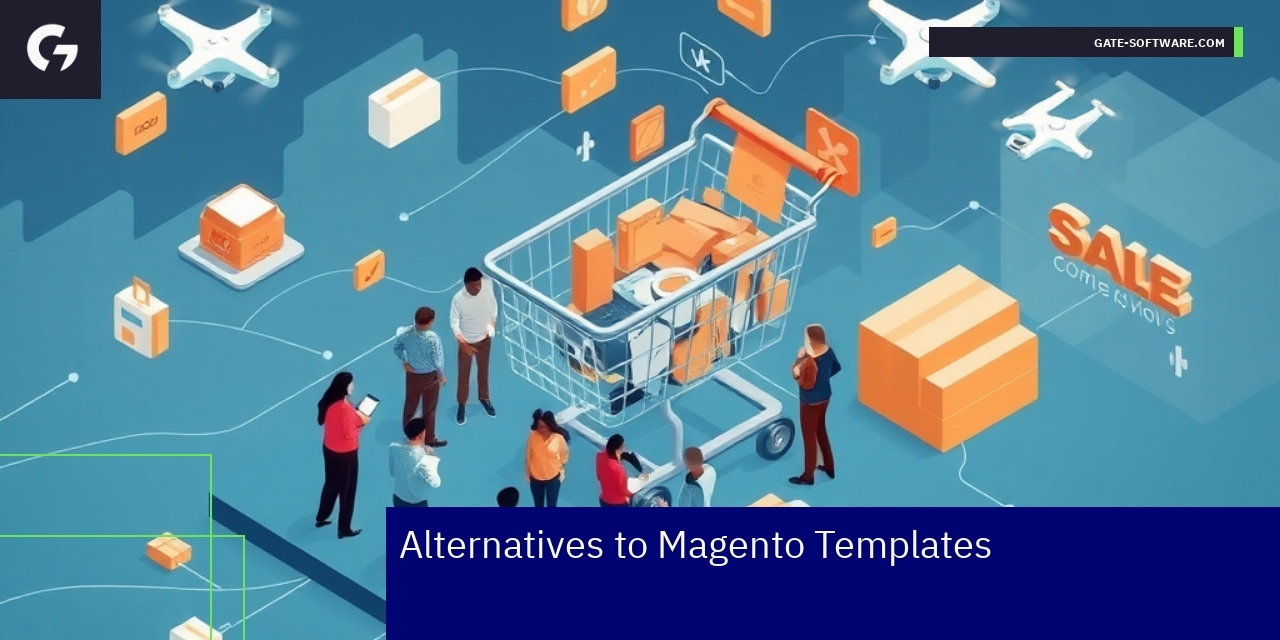 Logos and features of ecommerce platforms alternatives