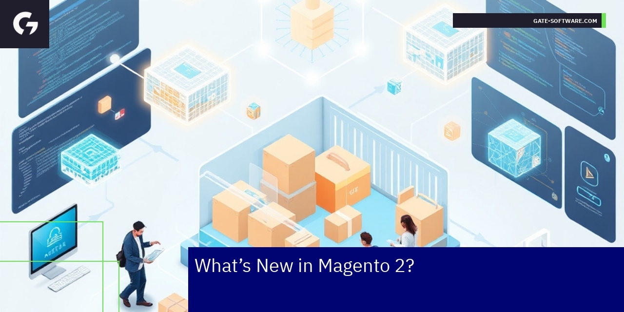 Magento 2 Platform Updates and Benefits Diagram showing Magento 2 features and architecture