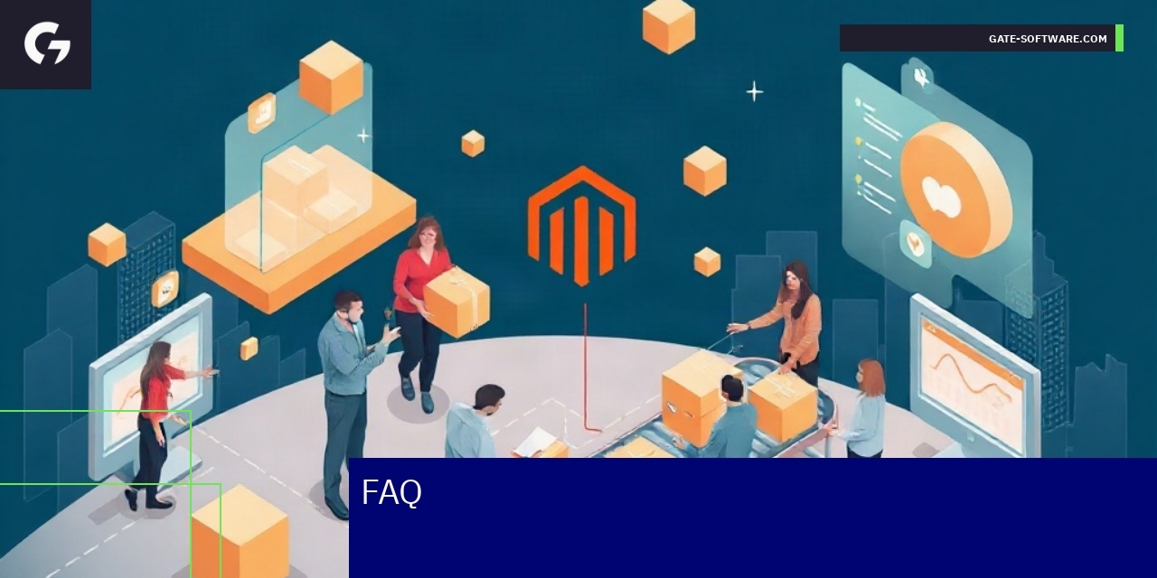 Responsive web design on various devices with Magento logo