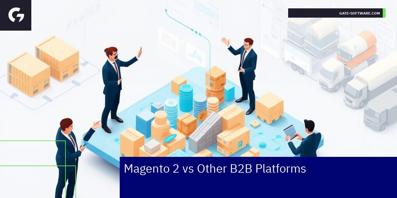Magento 2 B2B Platform Comparison and Benefits Comparison chart of Magento 2 and other B2B platforms