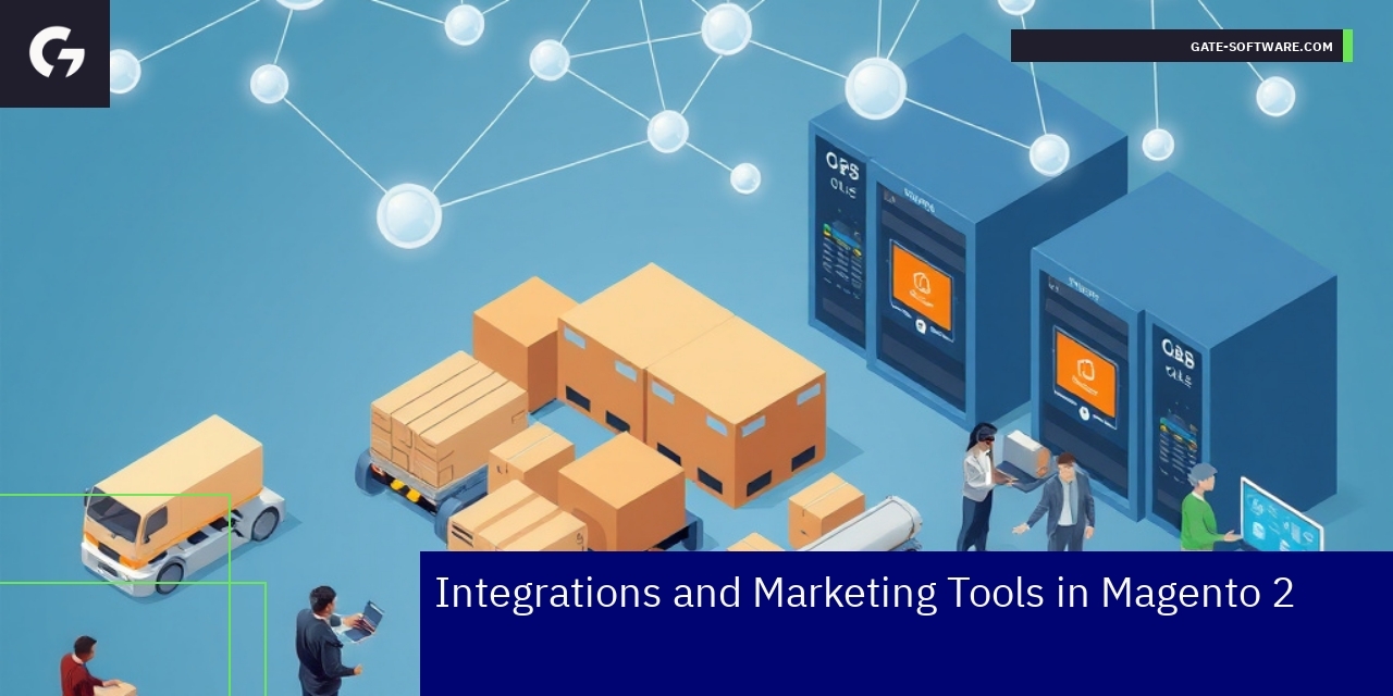 Magento 2 B2B integration and marketing concept