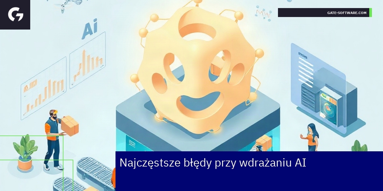 Schemat błędów podczas wdrażania algorytmów AI