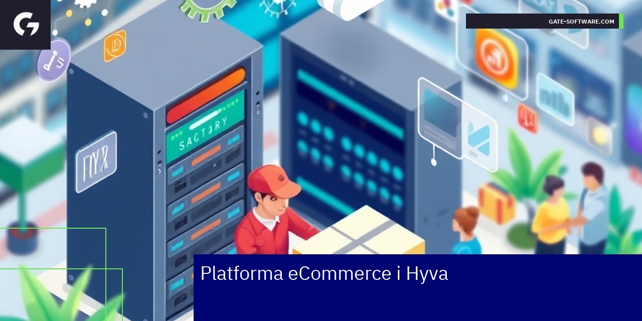 Platforma eCommerce z Hyva i integracje Schemat integracji i responsywnego designu platformy