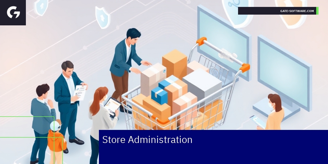 Magento dashboard with security and audit icons