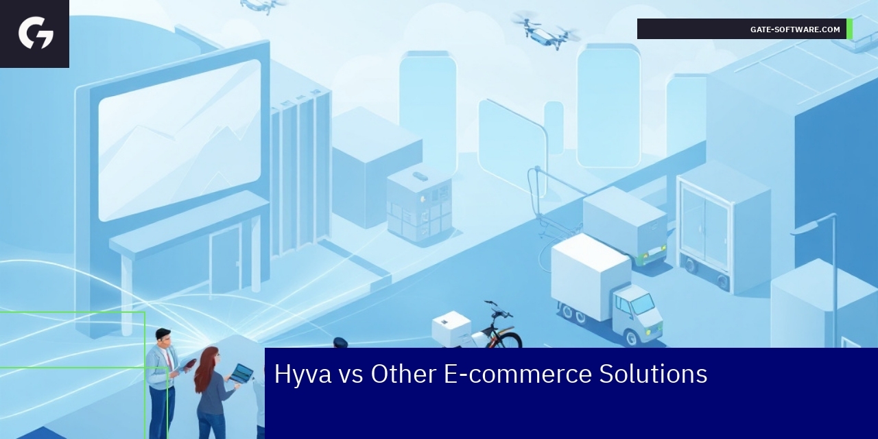 Graph comparing Hyva and traditional e-commerce solutions