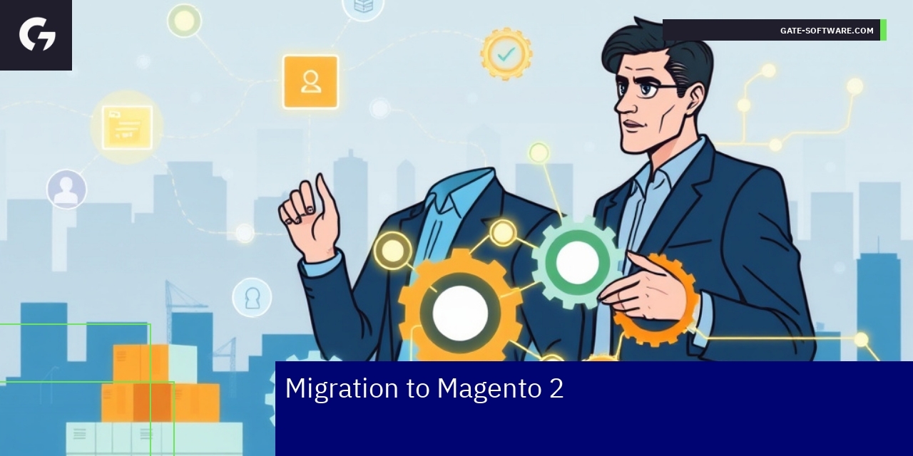 Business team working on Magento 2 migration process