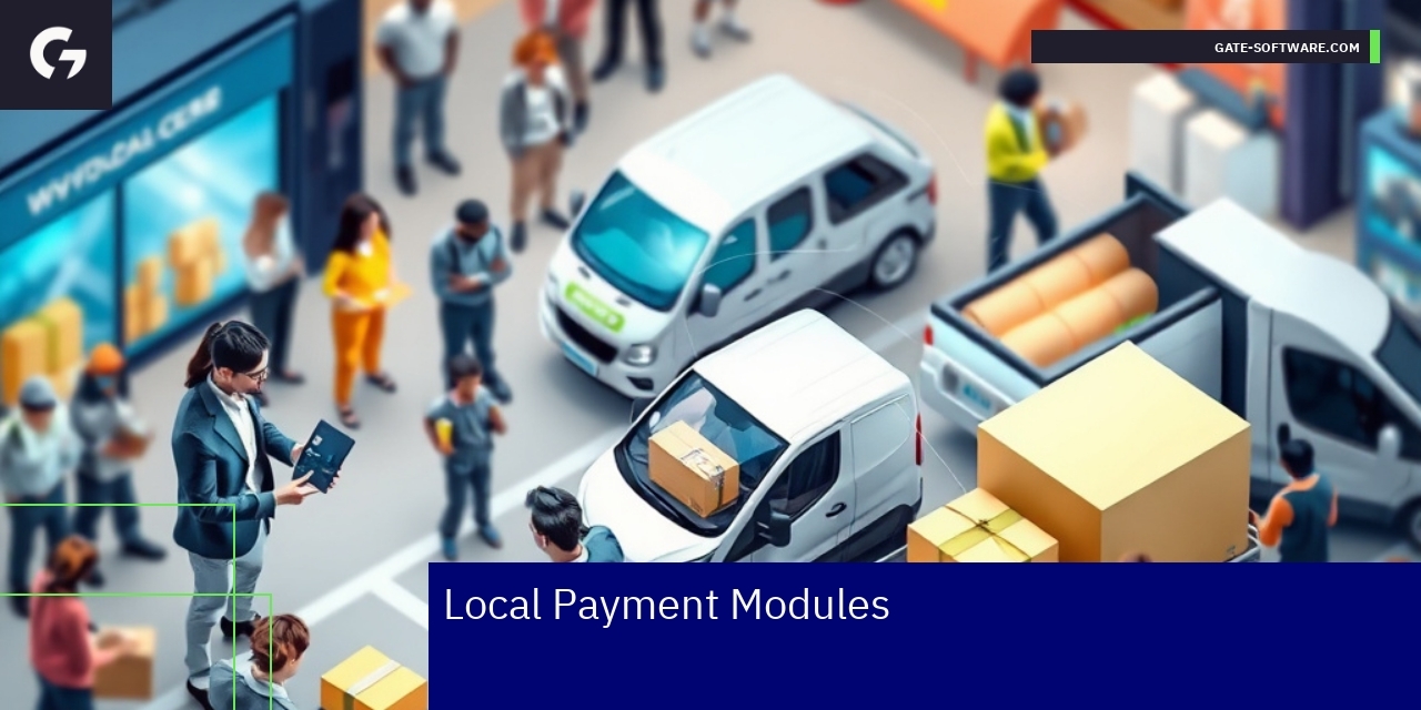 Local Payment Modules Benefits and Challenges Overview Diagram showing local payment system integration benefits