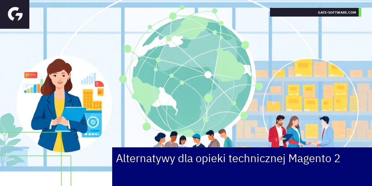 Alternatywy opieki technicznej Magento 2 Diagram opcji wsparcia technicznego Magento 2