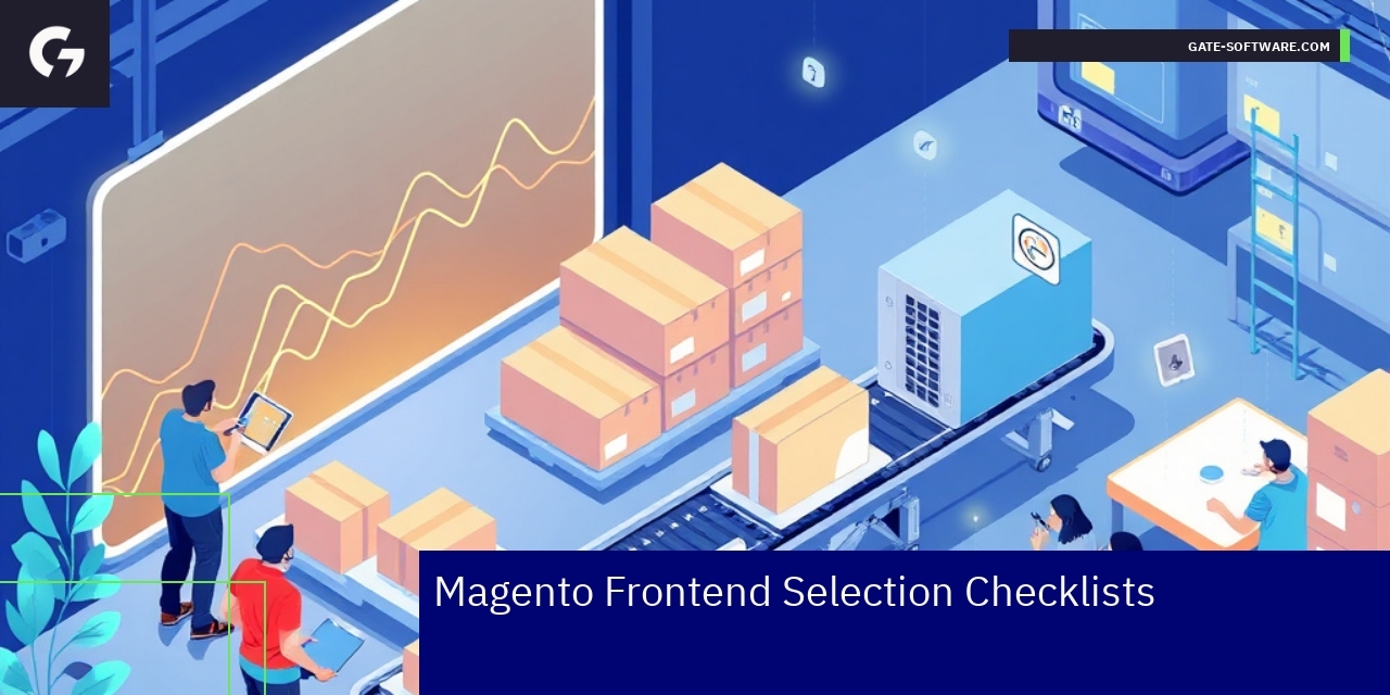 Magento Frontend Selection Key Checklists Checklist items for Magento frontend selection process