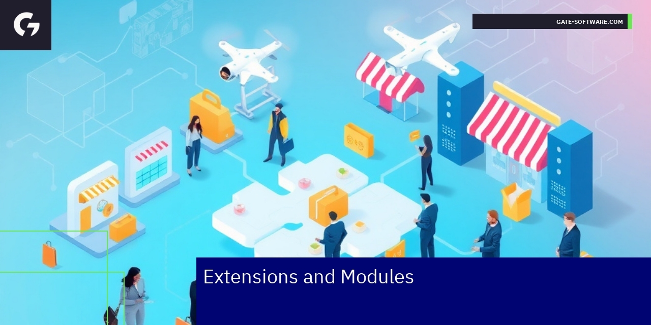 Magento 2 platform with extensions and modules