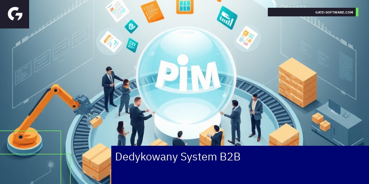 Integracja systemów B2B ERP i PIM w FMCG Schemat integracji systemu B2B z ERP i PIM
