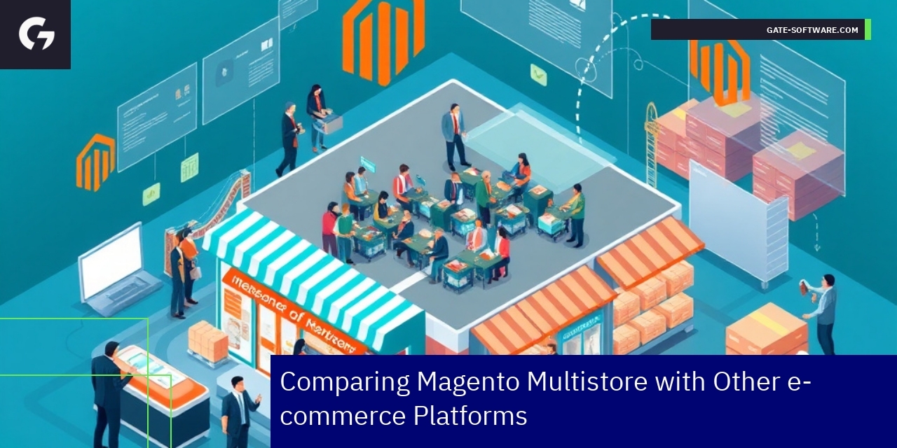 Magento multistore dashboard with e-commerce metrics