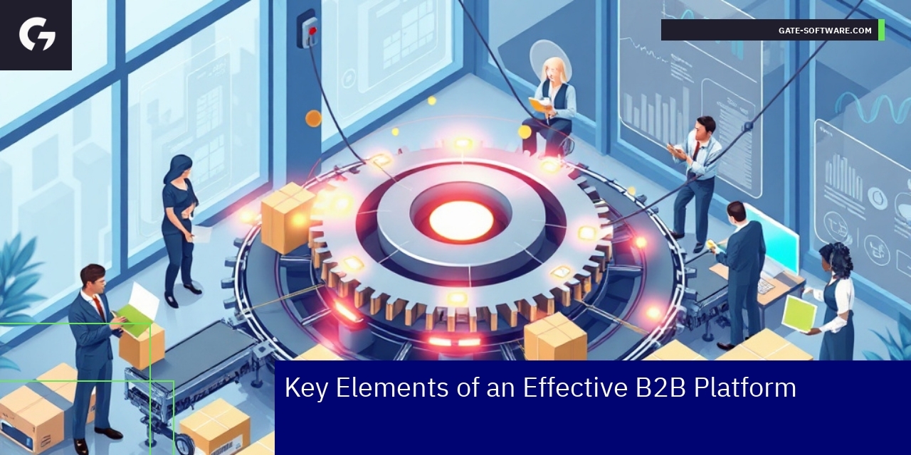 B2B e-commerce automation and personalization diagram
