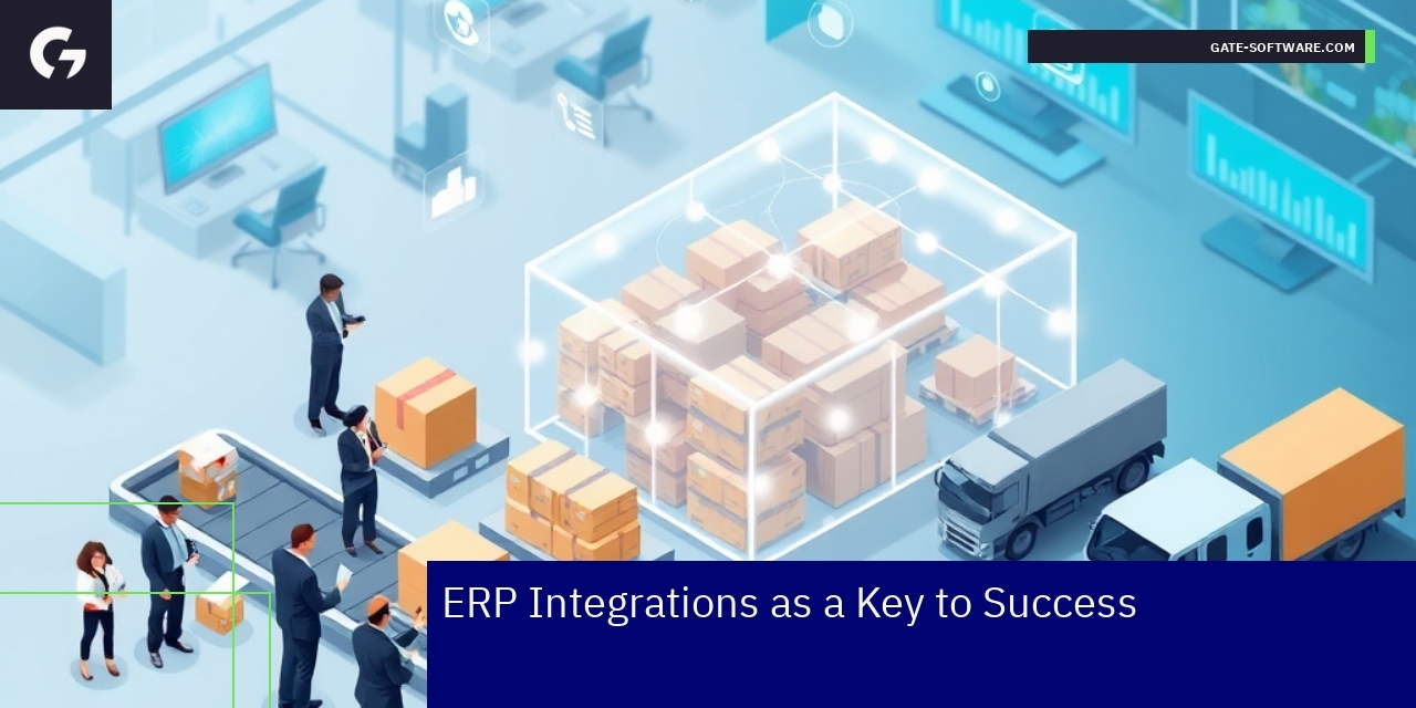 ERP Integrations Driving Magento B2B Success Diagram showing ERP and Magento B2B integration process