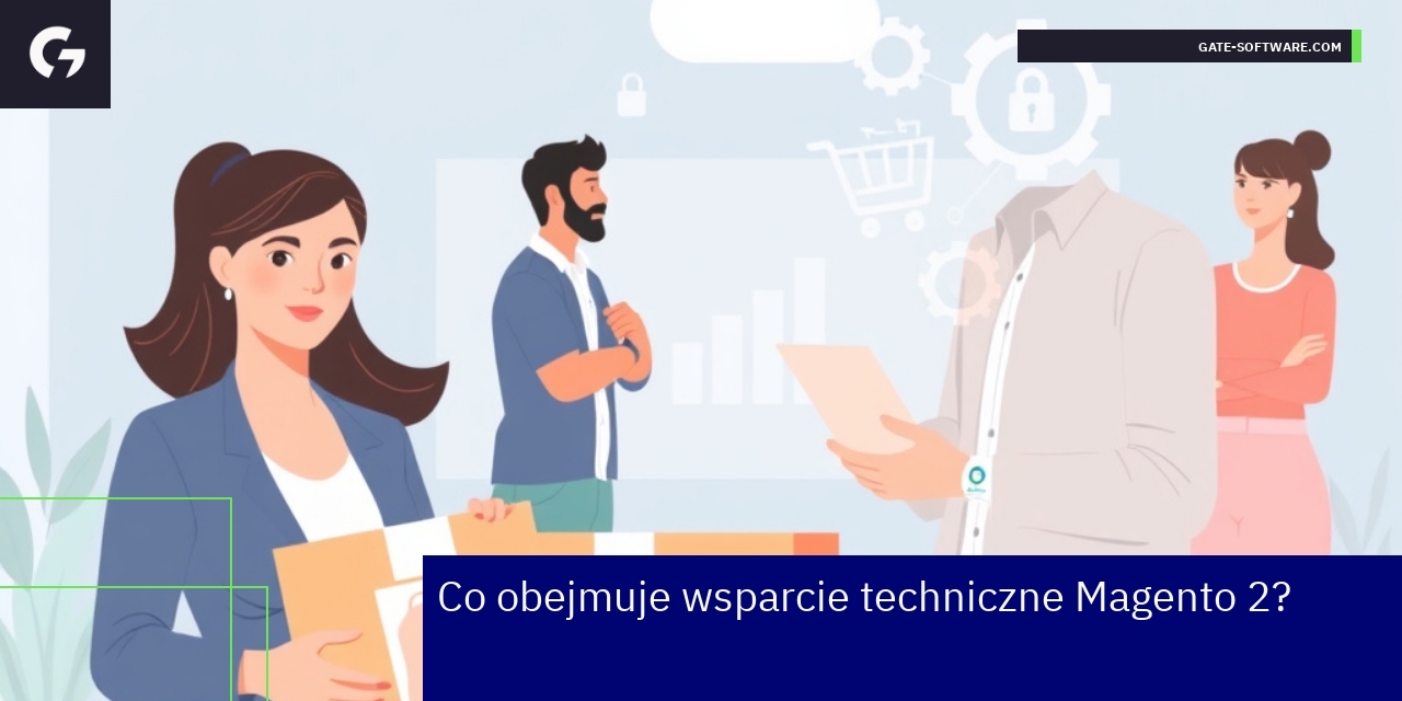 Ikony wsparcia technicznego i bezpieczeństwa Magento