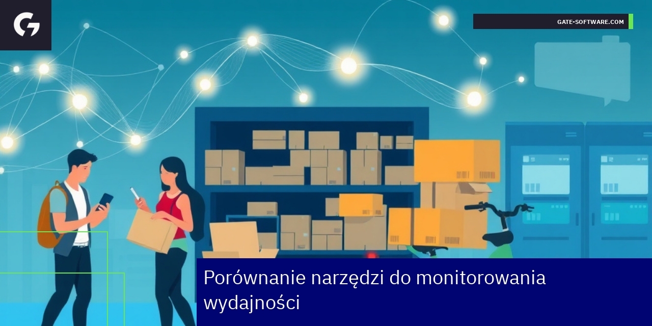 Wykresy i ikony narzędzi do monitorowania wydajności
