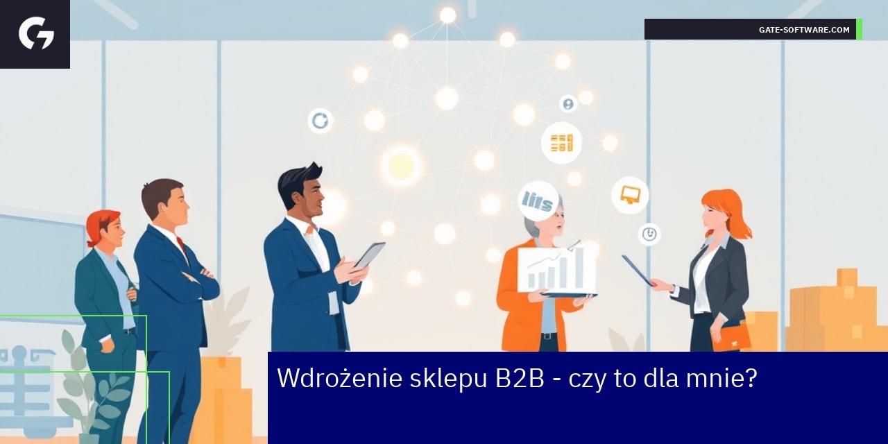 Diagram procesu wdrożenia sklepu B2B i działania