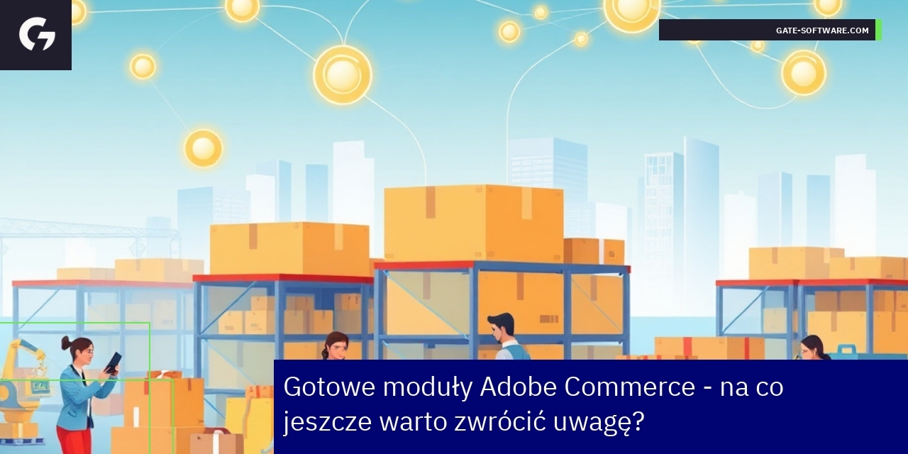 Schemat integracji modułów Adobe Commerce z ERP
