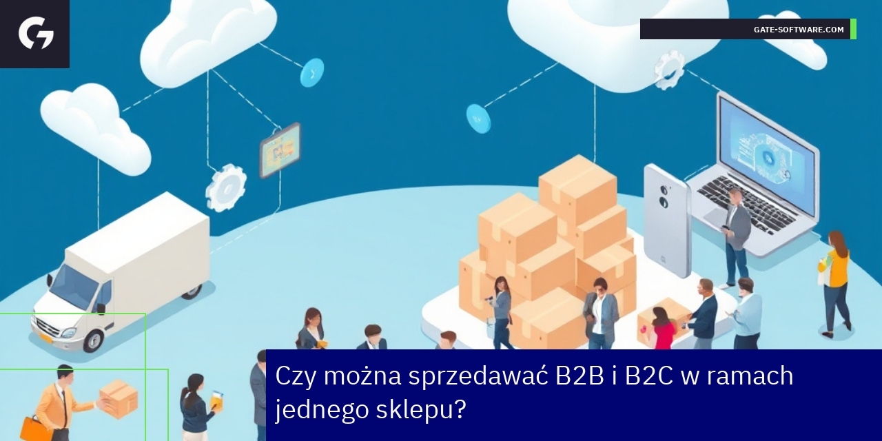 Schemat integracji systemów i sprzedaży B2B i B2C