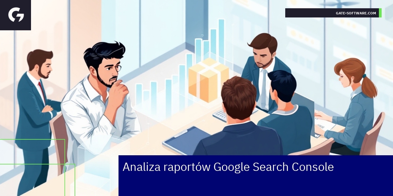 Dashboard Google Search Console z wykresami i statystykami