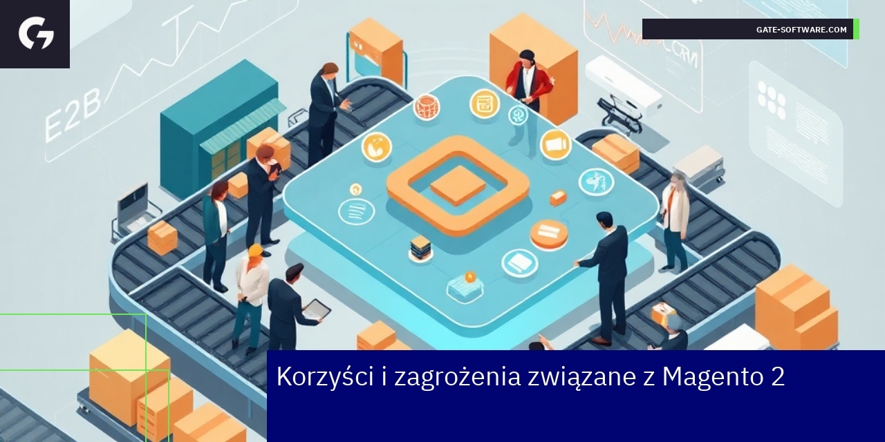 Korzyści i zagrożenia Magento 2 dla B2B Schemat korzyści i zagrożeń platformy Magento 2